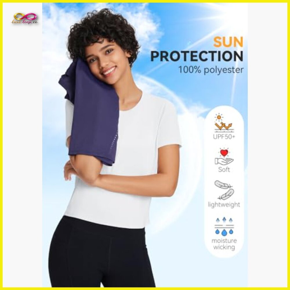 Athletic Crop Top Quick Dry Split Back Upf 50+ Li… - image 4